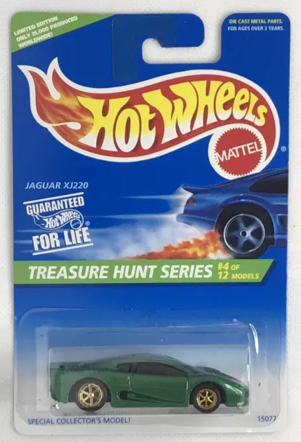 1996 Hot Wheels Treasure Hunt Series Jaguar XJ220 Limited Edition Rare # 4 Of 12