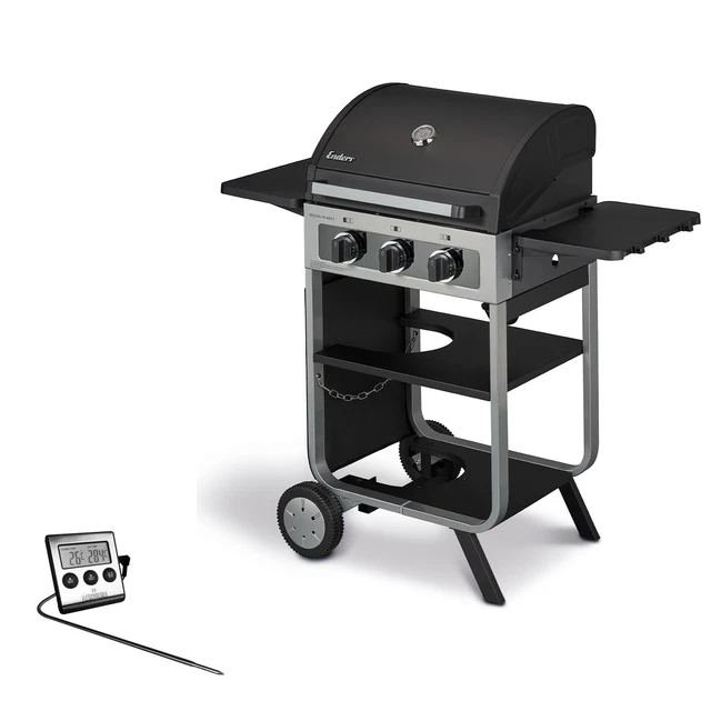 Gasgrill Enders Brooklyn Next 3 Kompakter Gas Grill BBQ inkl. Fleischthermometer