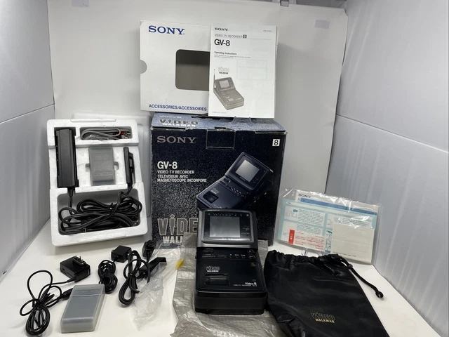 RARE COMPLETE IN BOX CIB Sony Walkman GV-8 Video TV Recorder *AS IS SALE READ!* RARE COMPLETE IN BOX CIB Sony Walkman GV-8 Video TV Recorder *AS IS SALE READ!*