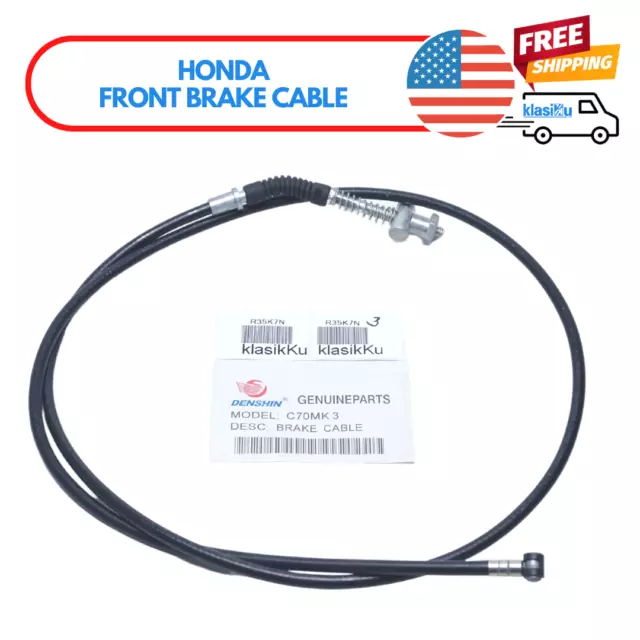 Honda C70 MK3 fit PASSPORT C50 C70 C90 Front Brake Cable Nos Sub 45450-GB0-900