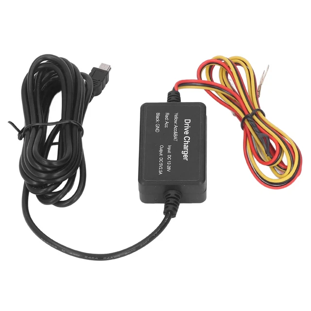 (Mini)Dash Cam Hardwire Kit 10W Wide Compatibility Mini USB Hard Wire Kit For