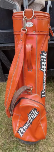 Power Bilt Louisville H&B Orange Duro Bilt Golf Bag NO RAIN COVER