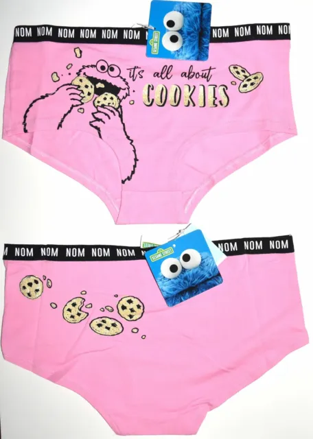COOKIE MONSTER KNICKERS Panties Pink All About Cookies Womens UK Sizes 18  to 20 £14.95 - PicClick UK