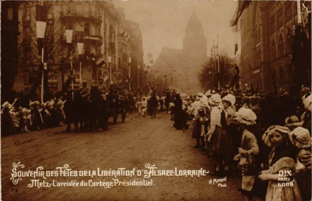 CPA AK Souvenir des Tetes de la Liberation d'Alsace-Lorraire (255345)