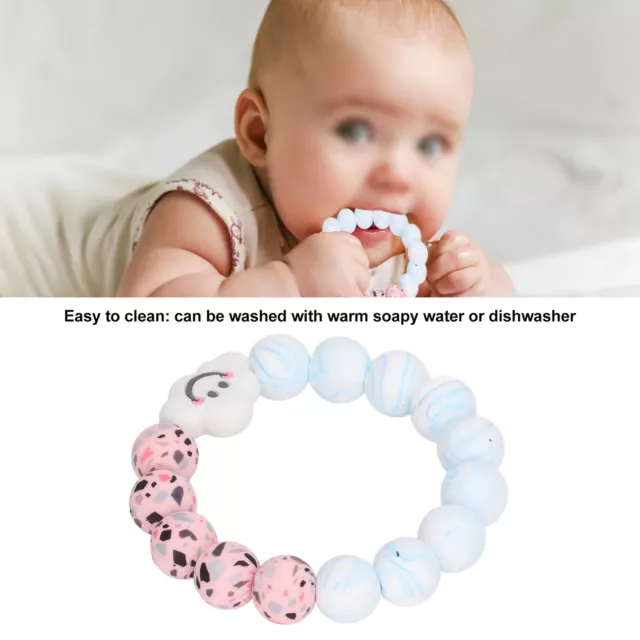 Teething Chew Toy Easy To Clean Baby Teething Toy Bracelet For Gift