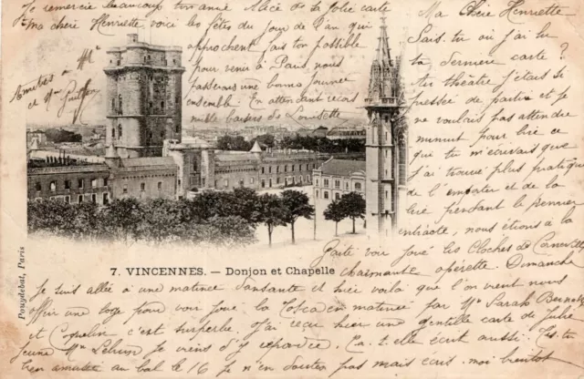 *11188 cpa Vincennes - Donjon et Chapelle