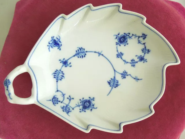 Royal Copenhagen  Fluted Blue Serving Dish  Lace Pattern