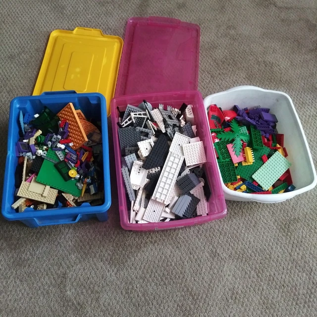 VINTAGE LEGO 15LBS Assorted Bricks Blocks Parts Building Toys Pieces £