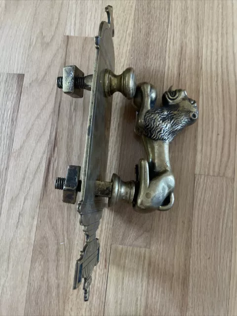 Vintage Brass Large Lion Head Door Knocker