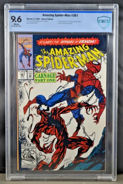 Amazing Spider-Man #361 Marvel Comics 4/92 1st App of Carnage CBCS 9.6 CL16