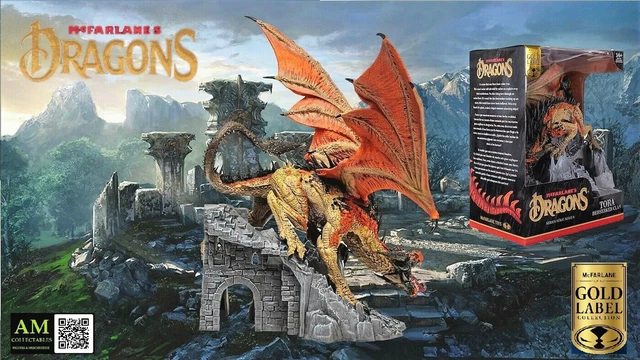 McFarlane's Dragons Serie 8 - Statua Eternal Clan In PVC, 34 Cm, Edizione Da Collezione