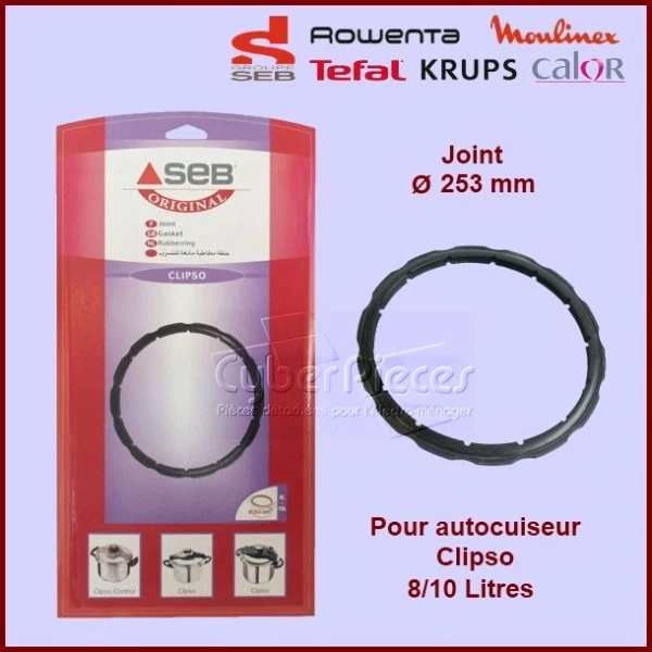 Tefal Joint Pour Autocuiseur Clipso Minut - Pièce De Rechange Originale - 40x26x21cm