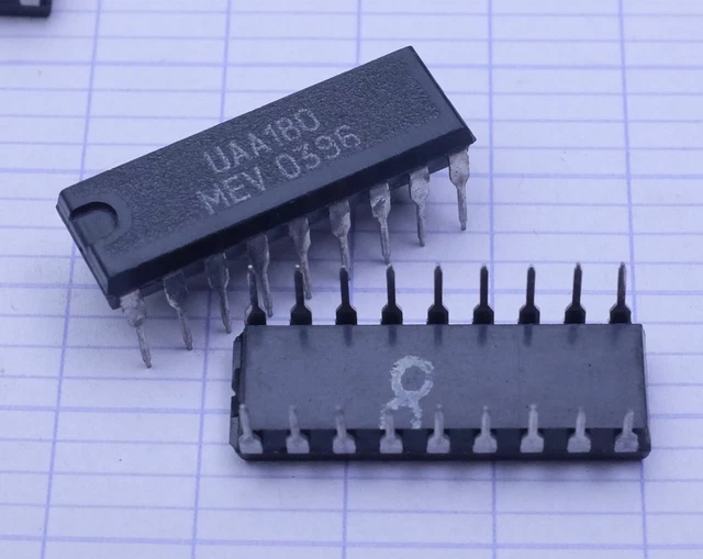 Circuit Intégré MEV UAA180 - Boîtier DIP 18 Broches - Neuf (stock Ancien) - Pour électronique