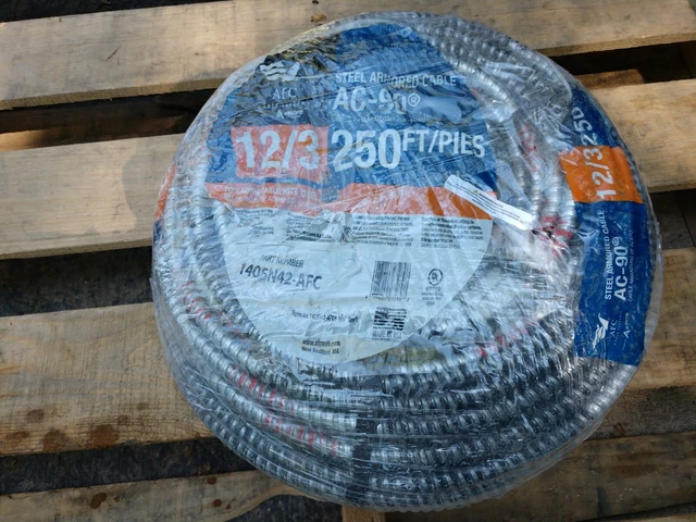 AFC Cable Systems 12/3 x 250 ft.  AC-90 Solid Cable