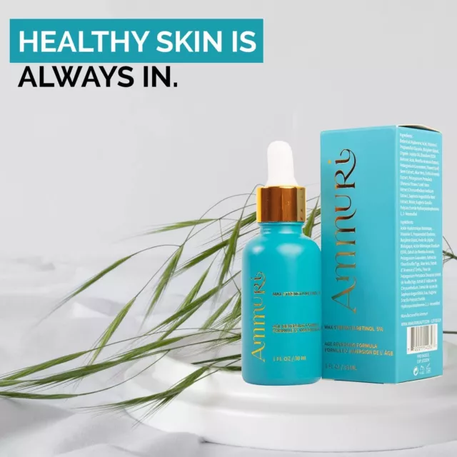 Retinolo Siero 5% Max Alto Forza Potente Antietà Acne Occhiaie Ammuri