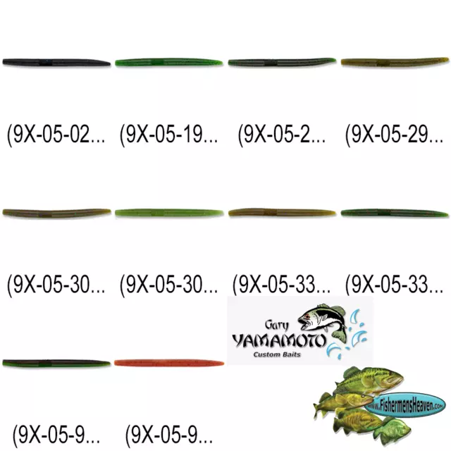 Yamamoto Senko 7 Inch (9X-05) Stick Bait Worm Pick Any 11 Colors Bulk Lot Lures