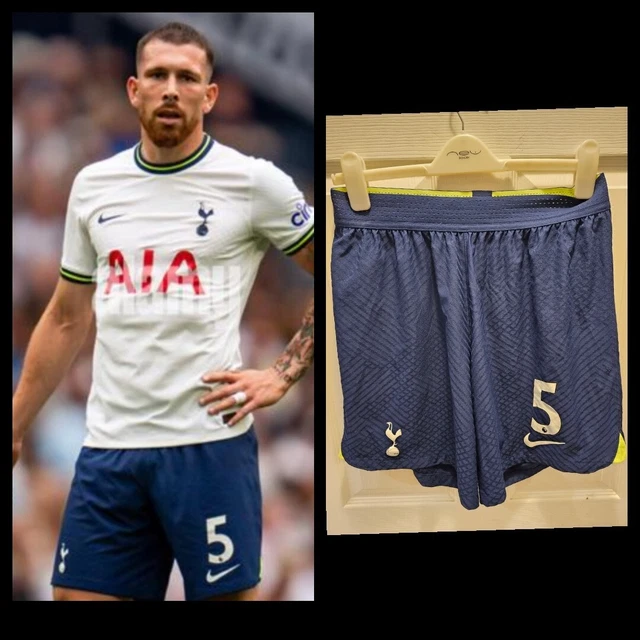 MATCH WORN NIKE Spurs Tottenham Football Shorts L 5 Holberg Norway Blue No  Shirt £29.99 - PicClick UK