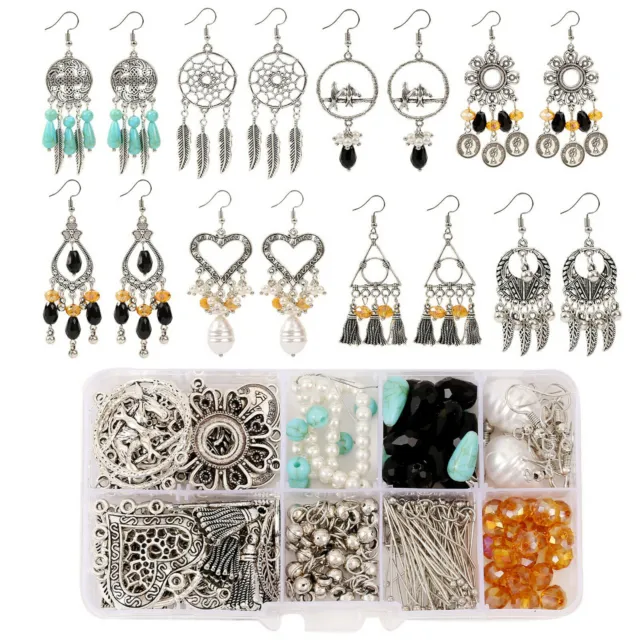 Jewellery Making Findings Kit DIY Earring Bracelet Necklace Making Tool for Gift