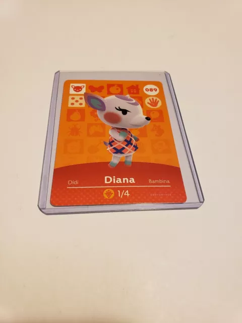 Diana # 089 Animal Crossing Amiibo Card AUTHENTIC Series 1 NEW NEVER SCANNED!!