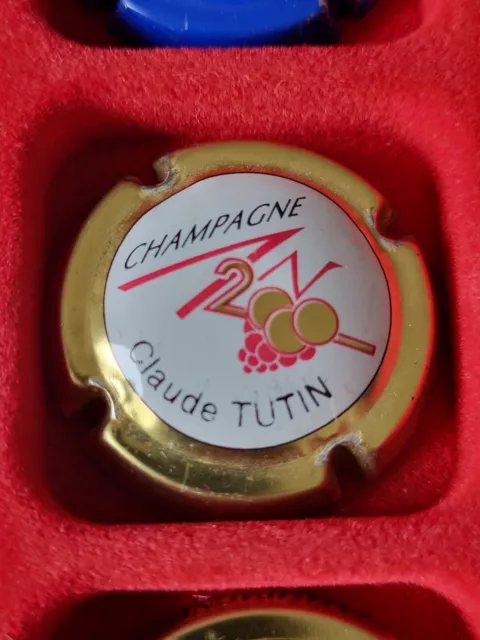 Capsule De Champagne Generique An 2000 Personnaliser Claude Tutin Rare