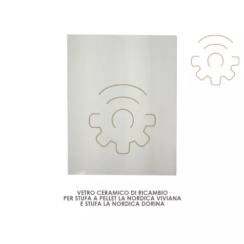 Verre Céramique de Rechange pour Poêle Pellets La Nordica Extraflame Viviana