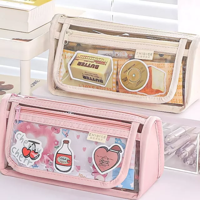MULTILAYERS PEN BAG INS Style Stationery Storage Pouch DIY EUR 11,00 ...