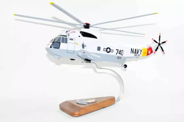 Sikorsky® SH-3 SEA KING™, HS-12 Wyverns, 16" Mahogany Scale Model