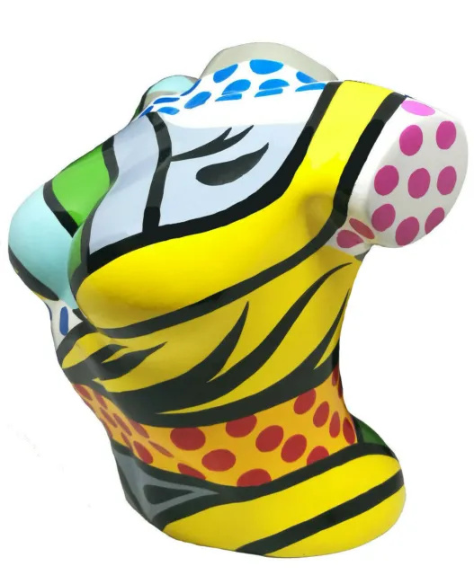 Femenino Torso Real Pop Art Homenaje A Roy Lichtenstein Escultura Figura 20135