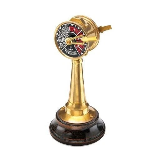 Brass Vintage Nautical Ship Telegraph Working Mechanical Gear Sound Antique gift