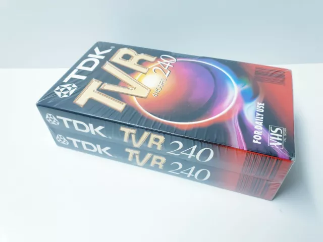 TDK TVR 240 VHS Video Leerkassetten 2 Stück Cassette Tape NEU OVP