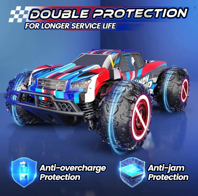 DEERC 8600E 120 RC Car 4WD OffRoad Remote Control Monster Truck + W