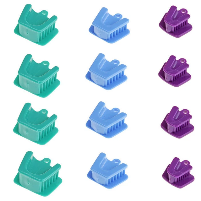100 pcs Dental Silicone Mouth Prop Bite Block Rubber Opener Retractor Latex mix