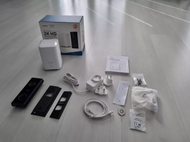 Eufy 2K Video Doorbell + Homebase schwarz Videotürklingel Akku WLAN Smart Home