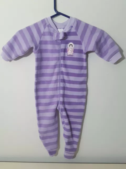 🔥 Wonder Kids baby Footed Pajamas Purple Size 12 Months Girls One Piece Outfit 