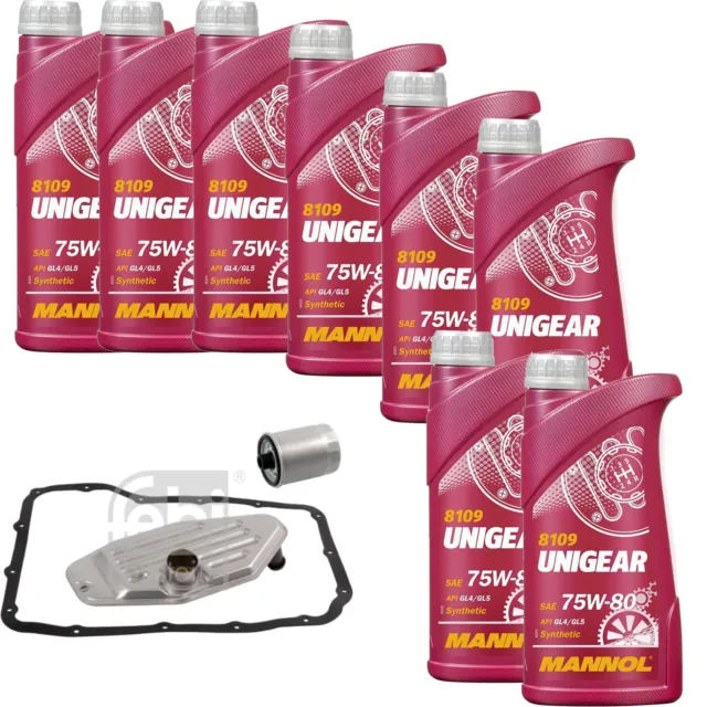 Mannol Unigear 75W-80 8L Febi Filtre à Huile de Transmission pour