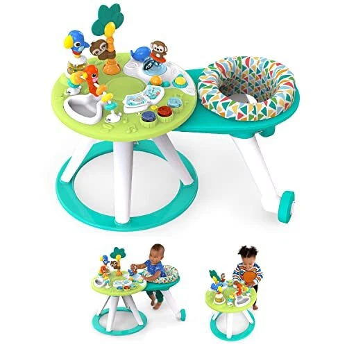 Bright Starts Around We Go 2-in-1 Walk-Around Baby Activity Center & Table Tr...