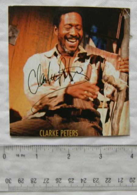 Signed Picture Peter Clarke alias Clarke Peters - Actor, Singer