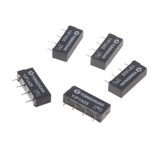 5pcs 5V SIP-1A05 Reed Switch  Single In-line 4pin For PAN CHANG