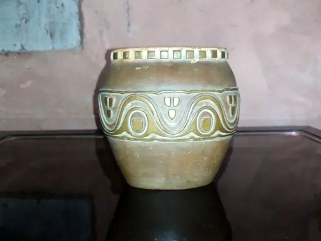 Manufacture Waldemar Stahlknecht  Vase céramique art déco peint