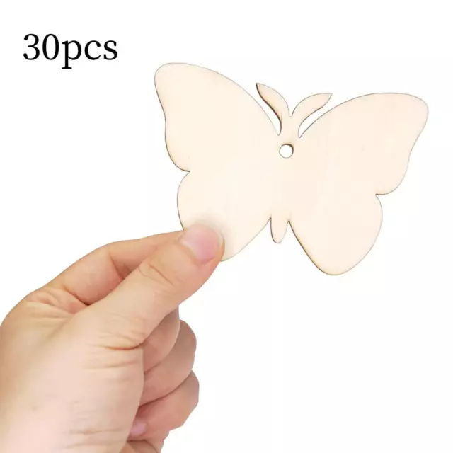 Wood Butterfly Unfinished Blank Signs DIY Plaque Painting Tags Decorative