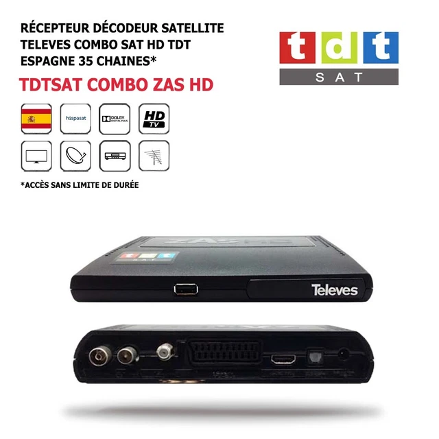 CGV Premio Easyone HD - Récepteur de télévision par satellite - Astra