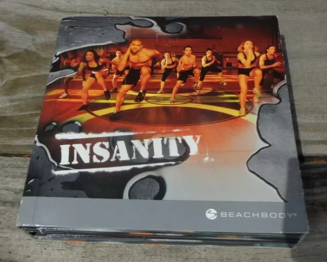 Insanity 10 DVD Disc Set Shaun T Beachbody Ultimate Cardio Workout Fitness