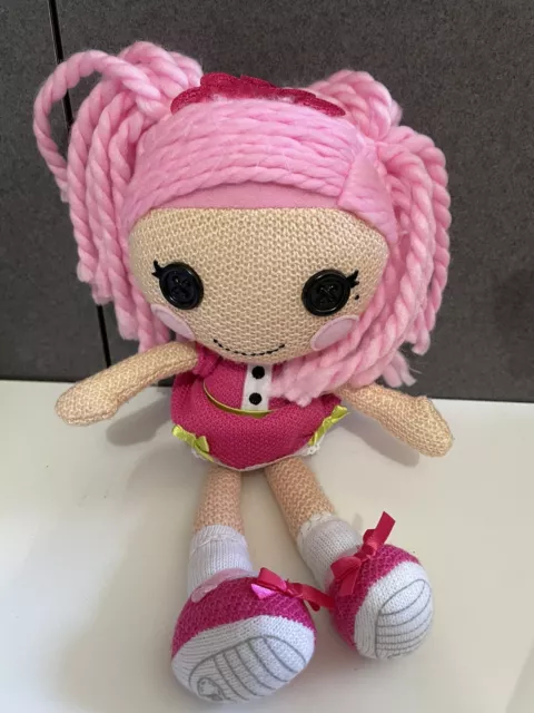Lalaloopsy Pink Yarn Hair Hot Pink Dress Lace 10" Soft Plush Stuffed doll VGC Lalaloopsy Pink Yarn Hair Hot Pink Dress Lace 10" Soft Plush Stuffed doll VGC