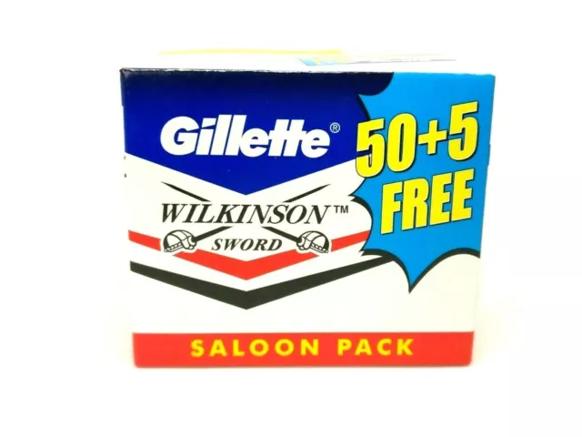 110 x WILKINSON SWORD RAZOR HOJAS HOJA DE RAZOR DE SEGURIDAD DE DOBLE FILO