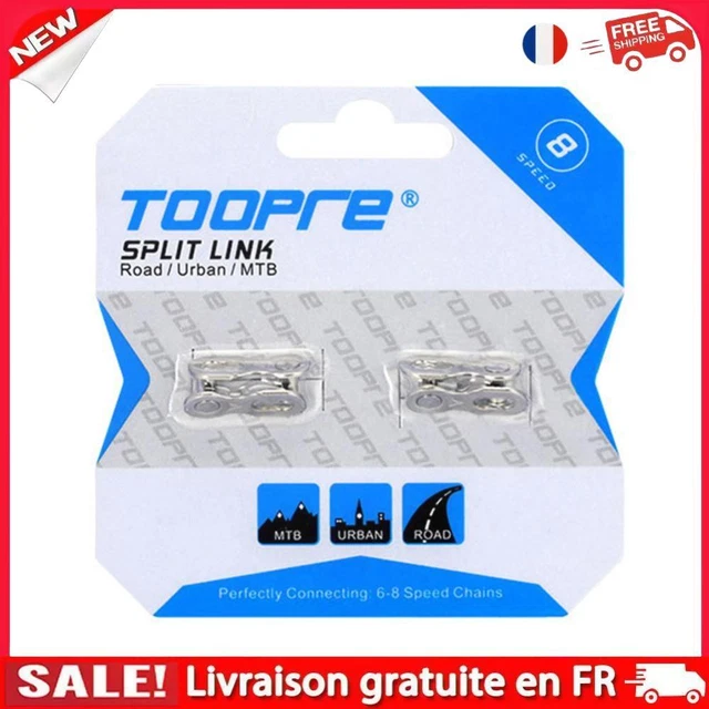 Lot De 5 Paires De Maillons De Chaîne Vélo Réutilisables - Pour 6 à 12 Vitesses - Aluminium - Compatible VTT Et Route