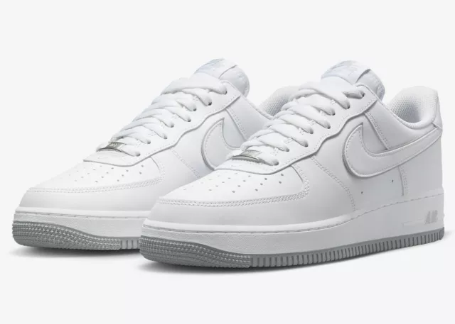 Nike Air Force 1'07 White Wolf Gris Zapatillas Zapatos DV0788-100 Blanco 45.5