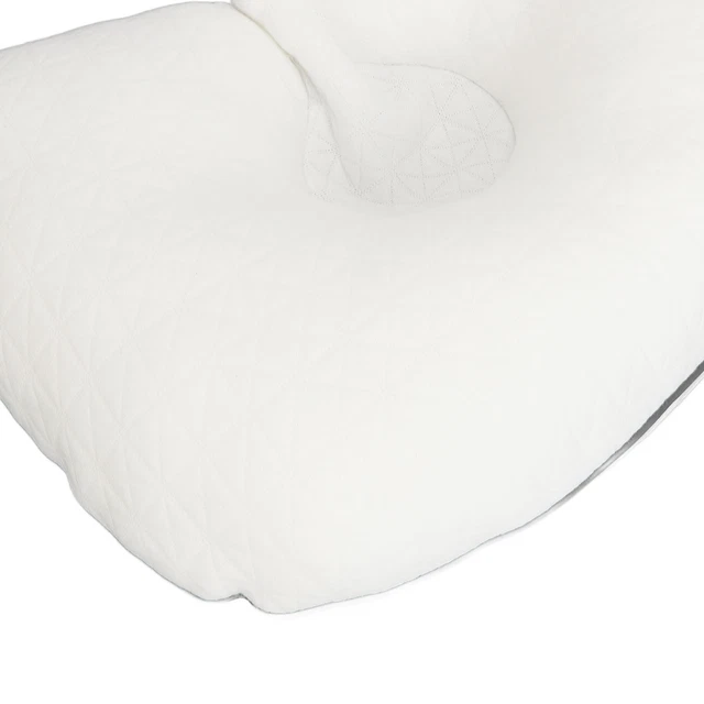 White Toddler Head Pillow Stabile Doppelseitige Pearl Cotton Gestrickt Stoff Obm