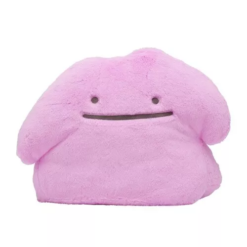 Pokemon Center Original Ditto Plush Doll Fluffy Hug Stuffed Height 14.5 inch