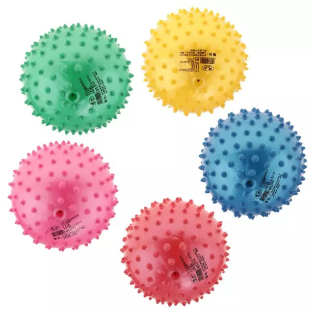 6  PVC Aufgeblasen Knobby Hüpfball Massage  Sensory Ball Babyspielzeug