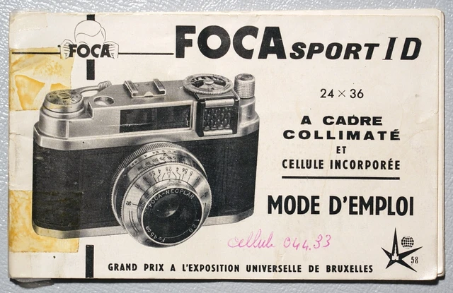 FOCA MODE D'EMPLOI DU FOCAsport I D